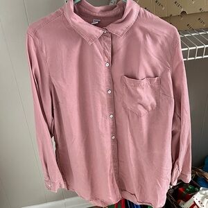 Pink Button-Up Shirt